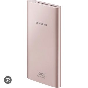 10,000 mAh Portable Battery with Micro USB Cable, Pink!